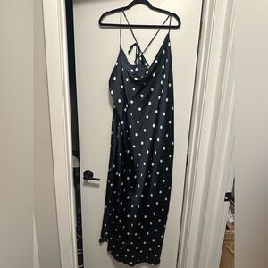 Old Navy Black and White Polka Dot Dress